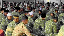 Sujud Memohon Rahmat Hujan, Brigif TP 32/Mangkalihat & Yonif 879/Rangkok Cakti Gelar Sholat Istisqo dan Do’a Bersama.