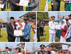 Upacara HUT ke-81 Kemerdekaan RI Tingkat Kecamatan Cikalongwetan Berlangsung Khidmat dan Kondusif