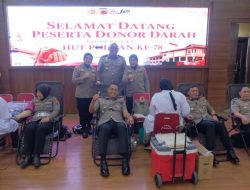 Setetes Darah Untuk Kemanusiaan, Polwan Polda Jabar Gelar Donor Darah Dalam Rangka HUT Polwan ke-78