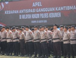 Polres Kebumen Gelar Apel Kesiapsiagaan Kamtibmas, Peralatan Taktis dan Kendaraan Dicek