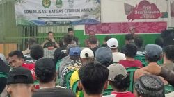 Satgas Citarum Harum Sektor 1 Cisanti Gelar Sosialisasi Terpusat Program Citarum Harum Tahun 2026 di Desa Cikawao 