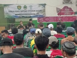 Satgas Citarum Harum Sektor 1 Cisanti Gelar Sosialisasi Terpusat Program Citarum Harum Tahun 2026 di Desa Cikawao 