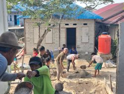 Semangat Gotong Royong Warnai Pembangunan Manunggal Air Bersih di Desa Umbele Lama