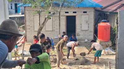 Semangat Gotong Royong Warnai Pembangunan Manunggal Air Bersih di Desa Umbele Lama