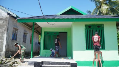 Renovasi RTLH Milik Bapak Hardi di Desa Pulau Dua Masuki Tahap Finishing