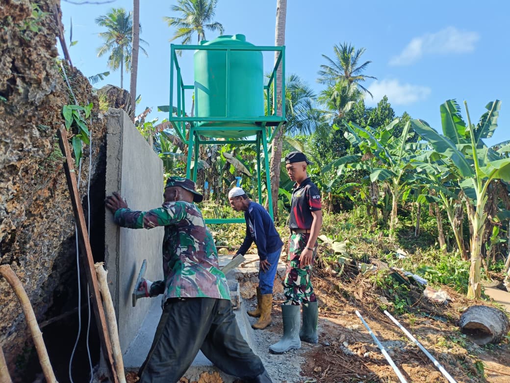 Pekerjaan Manunggal Air Bersih di Desa Polewali Terus Menunjukkan Progres Positif