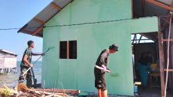 Renovasi RTLH Milik Bapak Nardianto di Desa Polewali Masuki Tahap Pengecatan dan Pemasangan Kalsiboard