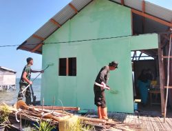 Renovasi RTLH Milik Bapak Nardianto di Desa Polewali Masuki Tahap Pengecatan dan Pemasangan Kalsiboard