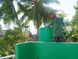 Tower Air Manunggal Air Bersih di Desa Umbele Lama Berdiri Kokoh, Pekerjaan Terus Tunjukkan Hasil Positif