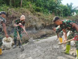 Pekerjaan Rabat Beton Jalan Desa Polewali Terus Dioptimalkan untuk Capai Target TMMD