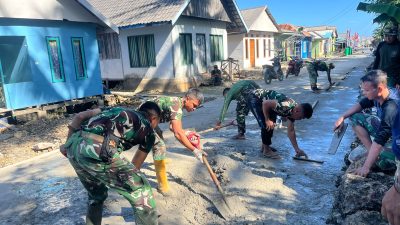 Pekerjaan Rabat Jalan Beton Memasuki Tahap Finishing