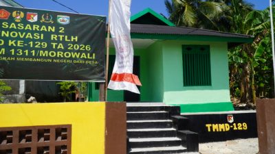 Renovasi RTLH Milik Bapak Hardi di Desa Pulau Dua Selesai, Satgas TMMD Wujudkan Hunian Layak