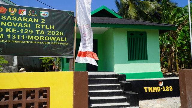 Renovasi RTLH Milik Bapak Hardi di Desa Pulau Dua Selesai, Satgas TMMD Wujudkan Hunian Layak
