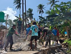 Kolaborasi TNI dan Masyarakat Terlihat dalam Pembuatan Manunggal Air Bersih di Desa Polewali