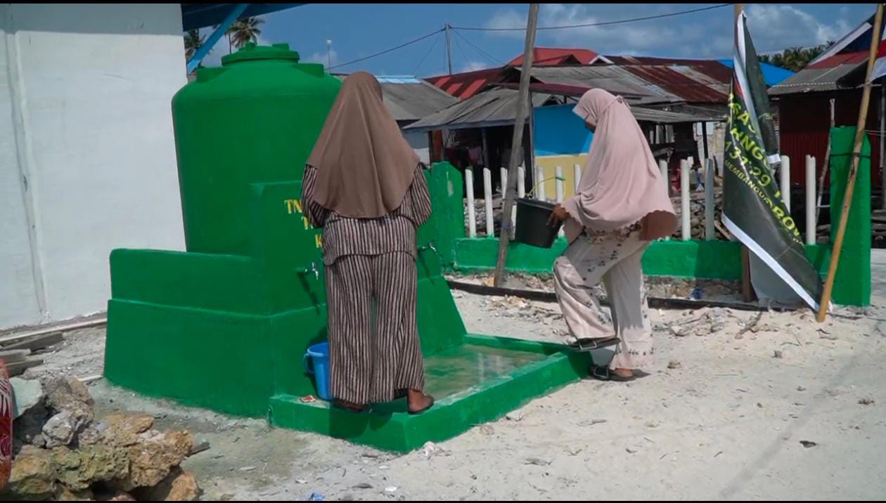 Masyarakat Desa Umbele Lama Kini Dapat Menikmati Fasilitas Air Bersih Hasil Program TMMD