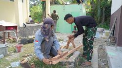 Satgas TMMD Bantu Renovasi MCK di SDN Polewali