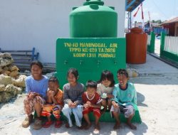 Senyum Riang Anak-Anak Sambut Hadirnya Manunggal Air bersih di Desa Mereka berkat adanya TMMD