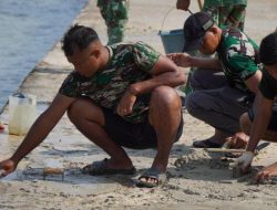Satgas TMMD Lanjutkan Pengecoran Ruas Jalan di Kepulauan Umbele