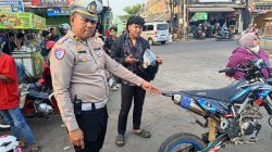 Knalpot Brong Bikin Resah, 36 Motor Disikat Satlantas Kuningan