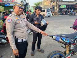 Knalpot Brong Bikin Resah, 36 Motor Disikat Satlantas Kuningan