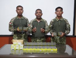 Satgas Pamtas Yonkav 8/NSW/2 Kostrad Gagalkan Penyelundupan 5.000 Detonator Aktif