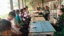 Ngopi Satgas TNI, Sinkronisasi Mitigasi Karhutla di Kayan Hilir