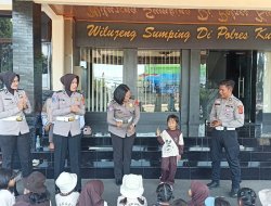 Satlantas Polres Kuningan Tanamkan Tertib Lalu Lintas Sejak Usia Dini