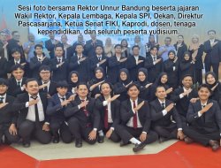 Fakultas Ilmu Komputer dan Informatika Unnur Bandung Gelar Yudisium,Lepas 31 Lulusan Teknik Informatika 