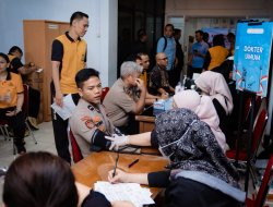 Polda Metro Jaya Gelar Donor Darah Meriahkan HUT ke-75 Humas Polri