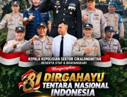 Kapolsek Cikalong Wetan AKP Deden Indrajaya, S.H., M.M.,Sampaikan Ucapan Dirgahayu TNI ke-81