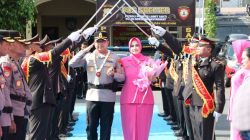 Pedang Pora Sambut Pejabat Kapolres Kebumen, Amanah Kepemimpinan Berganti