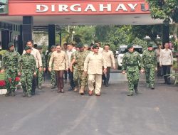 Presiden Prabowo Kunjungi Yonif 328 Kostrad di Depok,  Tekankan Semangat dan Profesionalisme Prajurit